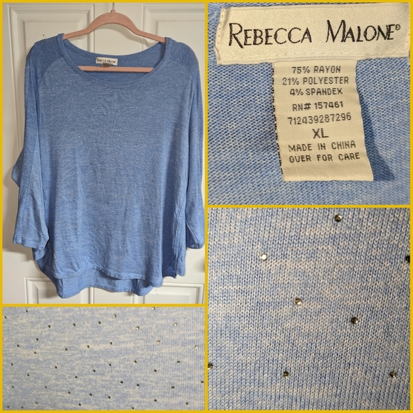 Rebecca Malone Tops Rebecca Malone Ladies Top Poshmark